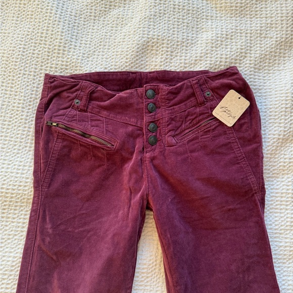 NWT FREE PEOPLE LOW RISE FLARE BELLBOTTOM PANT - Picture 1 of 7
